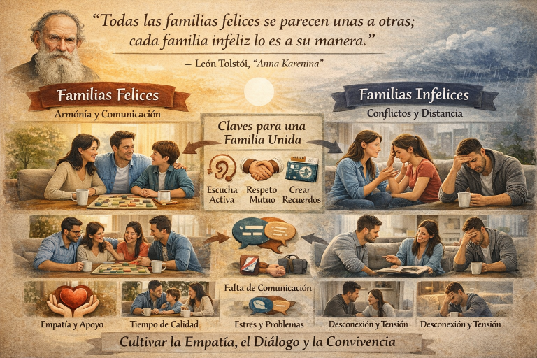 La reflexión de Leo Tolstoy sobre las familias sigue sorprendiendo hoy: descubre por qué algunas son felices… y por qué otras no lo logran.