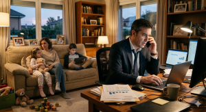 Un hombre nunca debe descuidar a su familia por los negocios