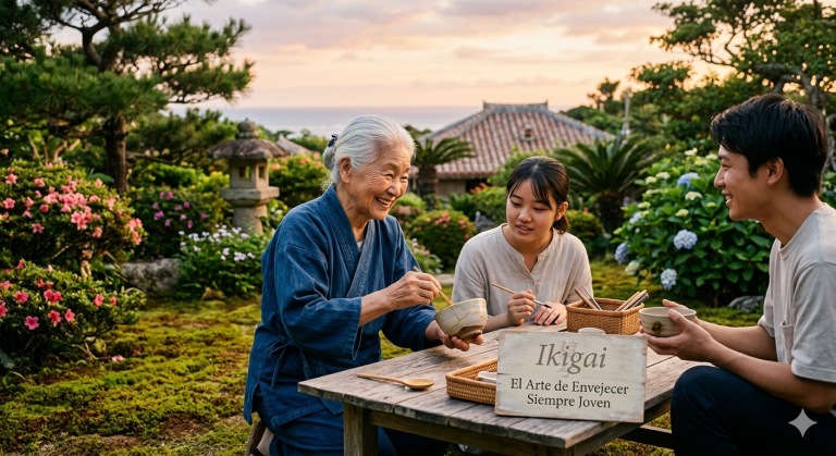 El Ikigai es el arte de envejecer siempre joven.