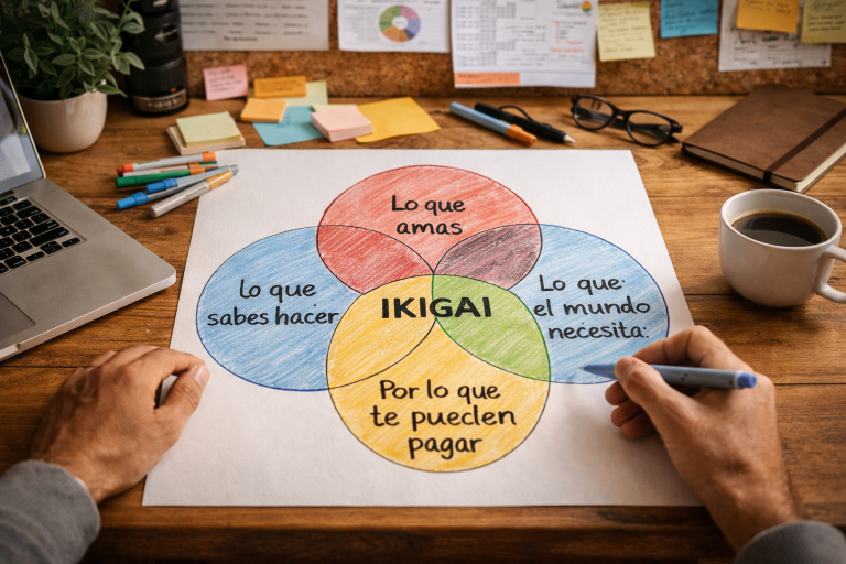 Tu Ikigai está en la intersección de lo que amas