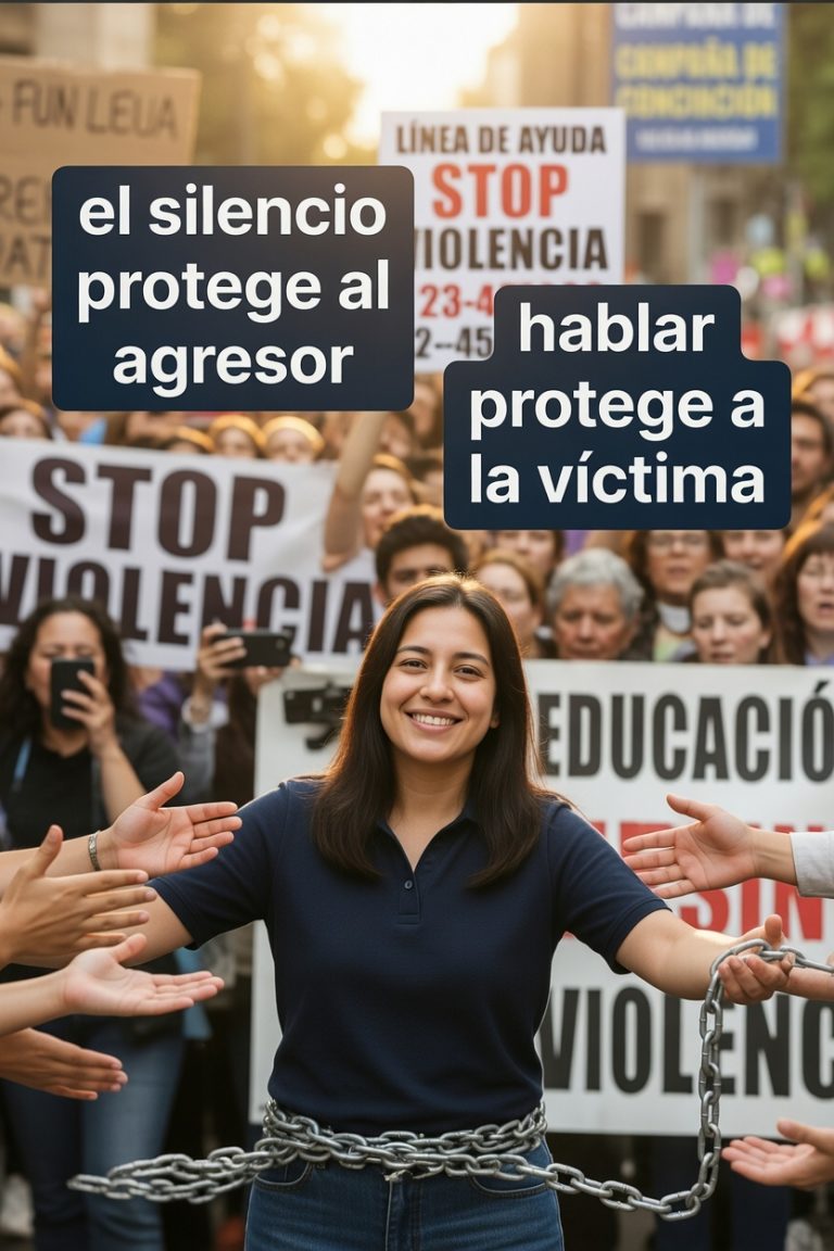 El silencio protege al agresor; hablar protege a la víctima
