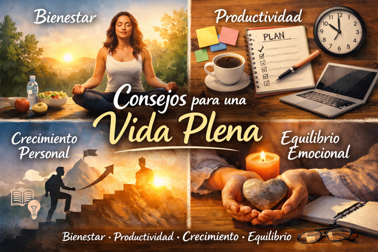 Introducción a los consejos de vida y bienestar personal.