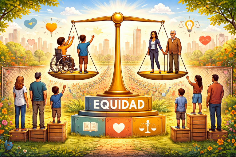 A diferencia de la igualdad, que propone dar lo mismo a todos, la equidad reconoce las diferencias individuales y busca ofrecer recursos adecuados según las necesidades de cada individuo. Este enfoque permite avanzar hacia una sociedad más justa e inclusiva, donde el acceso a derechos fundamentales no dependa de circunstancias externas.