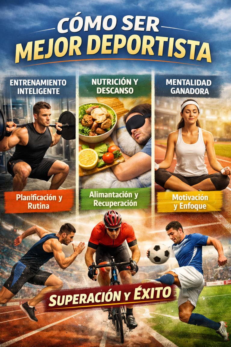 Convertirse en un atleta más completo requiere mucho más que entrenar duro. El concepto de cómo ser mejor deportista rendimiento físico y mental implica trabajar tanto el cuerpo como la mente de forma equilibrada. Muchos deportistas buscan la mejora constante a través de rutinas, disciplina y hábitos saludables, pero el verdadero progreso llega cuando se integra una visión global del rendimiento. El mejorar rendimiento deportivo guía completa para atletas es hoy una de las búsquedas más comunes entre personas que desean alcanzar su máximo potencial. La Importancia del Entrenamiento Inteligente en el Deporte El éxito deportivo no depende únicamente de la intensidad del esfuerzo, sino de la calidad del entrenamiento. El entrenamiento inteligente para mejorar rendimiento deportivo se basa en planificar sesiones equilibradas que incluyan fuerza, resistencia, flexibilidad y recuperación. Muchos atletas profesionales han demostrado que el cómo entrenar para ser mejor deportista de forma efectiva es más importante que entrenar más horas sin dirección clara. La clave está en optimizar cada sesión para evitar lesiones y maximizar resultados. Planificación del Entrenamiento y Objetivos Claros El plan de entrenamiento deportivo personalizado para mejorar rendimiento es esencial para progresar de forma constante. Establecer objetivos realistas permite medir avances y mantener la motivación. El cómo estructurar rutina deportiva semanal eficiente ayuda a distribuir cargas de trabajo y descanso, lo que reduce el riesgo de sobreentrenamiento. Un buen plan debe adaptarse al nivel, edad y disciplina del deportista. Recuperación y Descanso como Parte del Progreso El importancia del descanso en el rendimiento deportivo profesional es un factor muchas veces subestimado. El cuerpo necesita tiempo para reparar tejidos musculares y asimilar el esfuerzo físico. El recuperación muscular y descanso activo en deportistas incluye técnicas como estiramientos, masajes y sueño de calidad. Sin una recuperación adecuada, el progreso se estanca y aumenta el riesgo de lesiones. Nutrición Deportiva para Optimizar el Rendimiento La alimentación es un pilar fundamental en cualquier disciplina. El nutrición deportiva para mejorar rendimiento físico y resistencia proporciona la energía necesaria para entrenar y competir al máximo nivel. Una dieta equilibrada con carbohidratos, proteínas y grasas saludables favorece la recuperación. El alimentación saludable para atletas de alto rendimiento también influye directamente en la concentración y la resistencia mental durante la práctica deportiva. El Papel de la Mente en el Rendimiento Deportivo El aspecto psicológico es tan importante como el físico en el deporte moderno. El mentalidad ganadora en el deporte de alto rendimiento marca la diferencia entre un atleta promedio y uno excepcional. La confianza, la concentración y la resiliencia son habilidades que pueden entrenarse con el tiempo. El cómo mejorar concentración en el deporte competitivo es una habilidad clave para rendir bajo presión y mantener la calma en momentos decisivos. En definitiva, aprender cómo ser mejor deportista guía completa de rendimiento físico y mental implica integrar entrenamiento, nutrición, descanso y psicología deportiva. Solo a través de un enfoque completo es posible alcanzar el máximo potencial y mantener un progreso constante en cualquier disciplina.