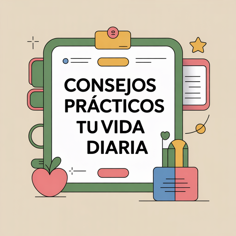 Ilustración con consejos de vida diaria