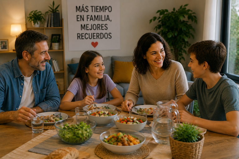 Las familias españolas buscan mejorar convivencia y bienestar emocional con más tiempo compartido y menos desconexión digital.