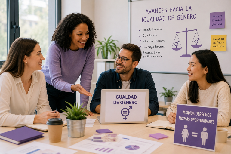 España refuerza medidas de igualdad de género en empresas y educación para reducir desigualdades y mejorar oportunidades.