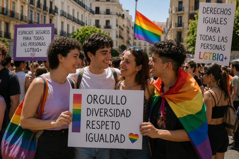La visibilidad LGTBIQ+ crece en España con nuevas medidas de inclusión, apoyo social y acciones contra la discriminación.