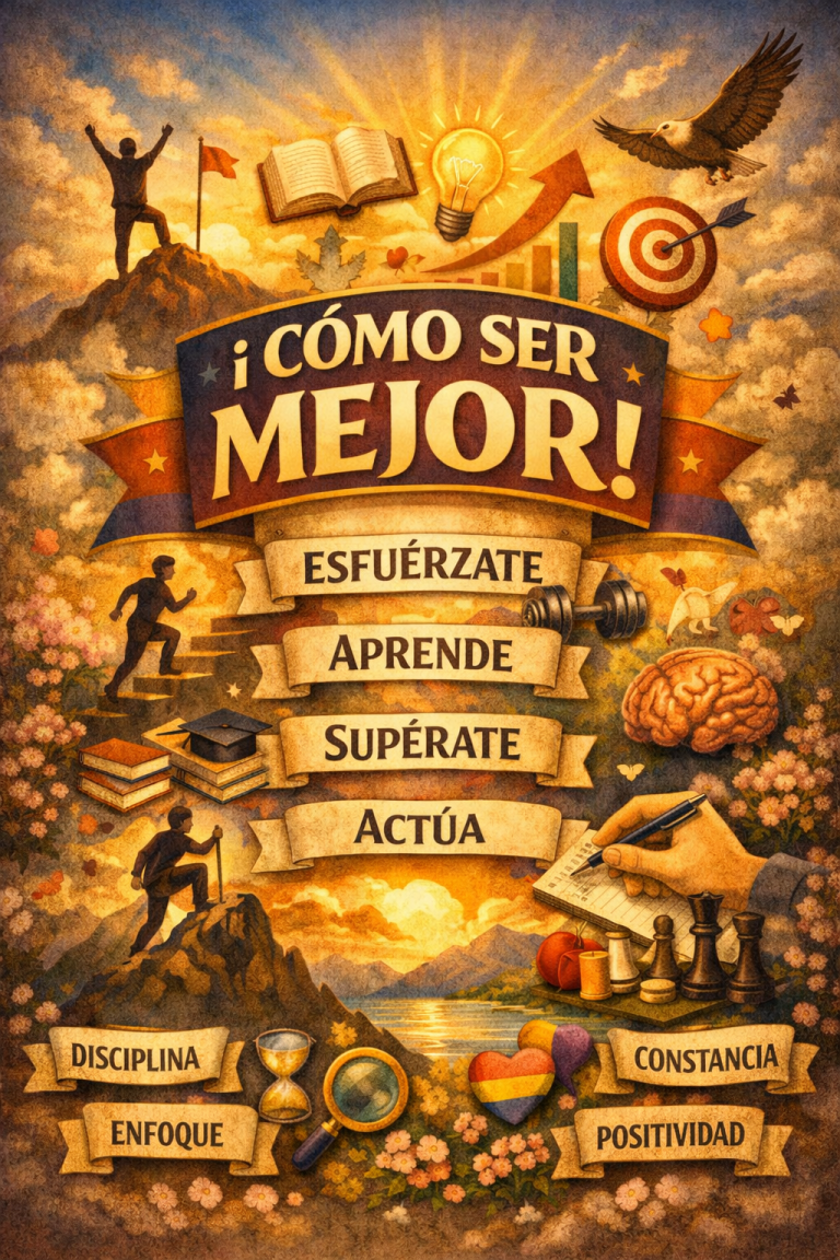 La idea de progresar no implica competir con los demás, sino avanzar respecto a tu propia versión anterior. Ser mejor significa crecer, aprender, corregir errores y desarrollar habilidades que te acerquen a la vida que deseas. Este proceso requiere autoconocimiento, paciencia y una mirada honesta hacia tus fortalezas y áreas de mejora. Ser mejor no es un destino final, sino un camino continuo que se construye con pequeñas decisiones diarias.