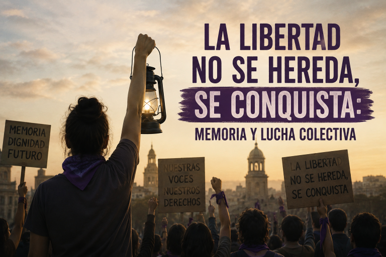 La libertad no se hereda, se conquista: memoria y lucha colectiva